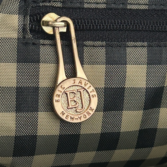 Eric Javits Vintage Black Squishee Woven Shoulder Tote Bag - Picture 12 of 13